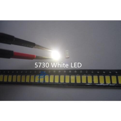 200 pcs SMD 5730 Diode White SMD 5730 0.5W LED 5630 6000k 6500k Super Bright Chip SMD5630 5730SMD 150mA PCB SMT Emitting Diode