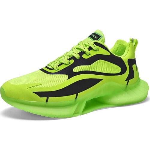2021 new fashion casual sports shoes mens trend Alpha colorful laser light outdoor sports shoes trendy mens must