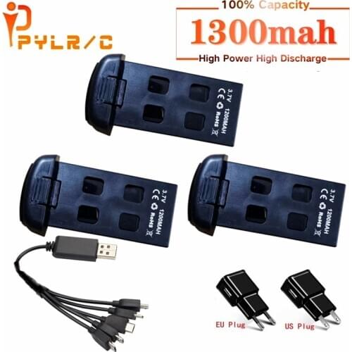 RC Drone Battery and Charger for S167 3.7V 1200mAh Lipo Battery for S167 RC Drone Toy Spare Part 3.7v Rechargeable Battery