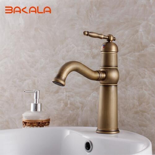 Antique bathroom faucet torneira banheiro basin faucet vintage bathroom sink ceramic faucet water tap basin mixer water GZ7402