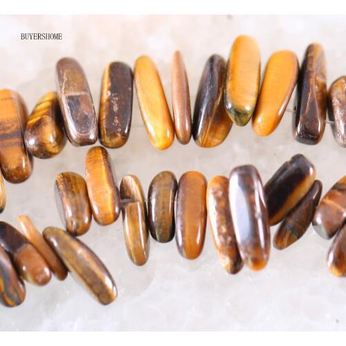 Loose Beads 6-20MM Shape Freeform Natural Stone Teeth Gold Tigers Eye For Jewelry Making DIY Necklace String 15.5" S020