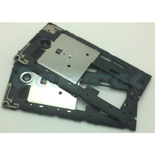 UNQUE ETEK for Sony Xperia SP C5302 C5303 C5306 M35h Back Battery Cover Supporting Middle Frame Case Cover + Camera Lens