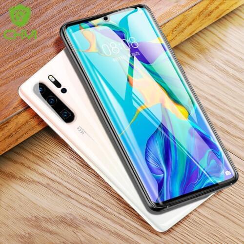 CHYI 3D Curved Film For Huawei P30 Pro Screen Protector Full Cover P30pro Nano Hydrogel Film With Tools Not Tempered Glass