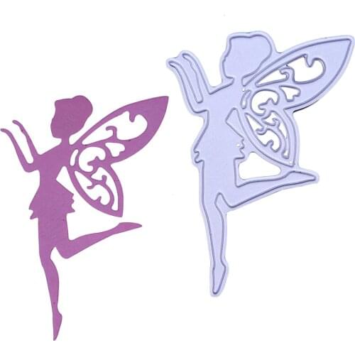 Girls with Wings Metal Cutting Die Scrapbook Photo Album Decoration Die Cut Paper Card Craft Embossing Mold