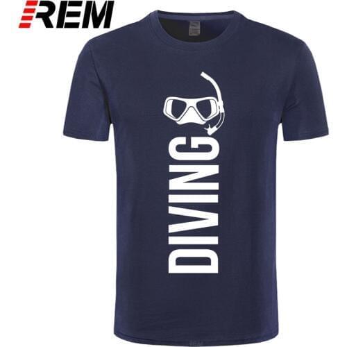 Cressi Omer Diving T Shirt Fashion Men T Shirt Passion for Diving Camouflage Print Casual Cotton Short REM O-neck Worsted