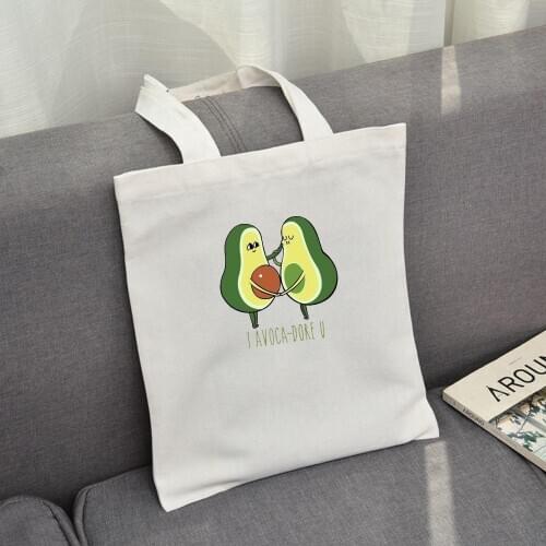 2020 Canvas Bags Women Reusable and Ecological Folding Shoulder Bags Handbag for Fashion Casual School Students Shoulder Bags