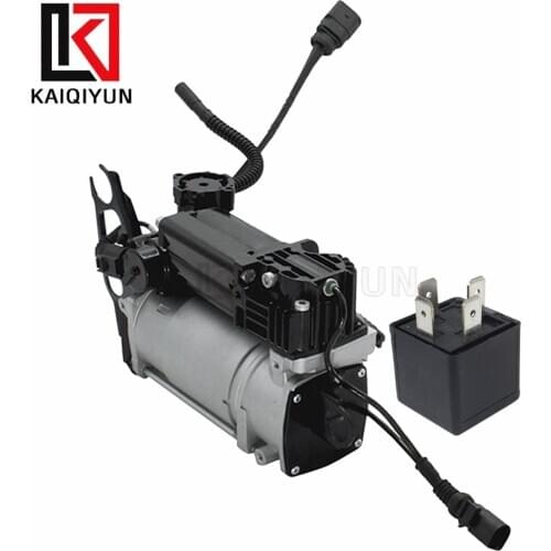 Air Suspension Compressor with Relay For Audi Q7 (4LB) 2006-2015 Air Pump 7L8616007 7L8616007A 4L0698007 4L0698007A