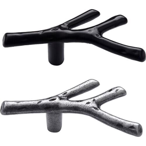Creative tree branch shape, furniture handles door handles cabinet knobs knob handle for furniture kitchen wardrobe - 69mm*21mm