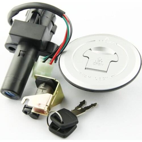Motorcycle Fuel Tank Cover Cap Lock With Ignition Switch Lock FOR Honda X4 CB1300 1997-2000