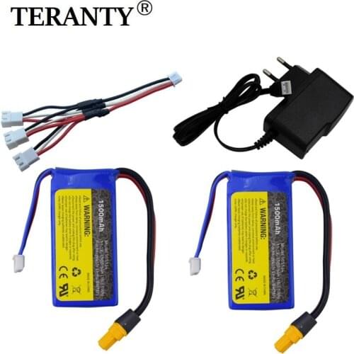 11.1v 1500mah lipo battery and charger For Udirc Udi010 Brushless Motor High-speed Rc Boat Xt60 Interface