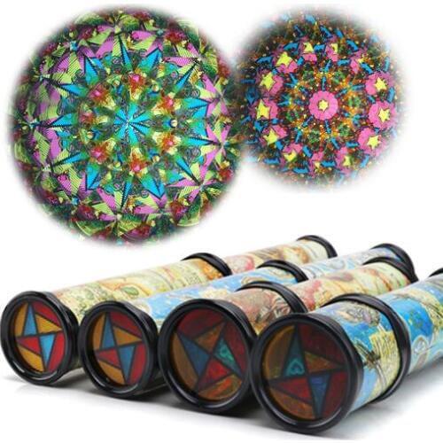 30cm Scalable Rotating Kaleidoscopes Extended Rotation Adjustable Fancy Colored World Baby Toy Children Autism Kid YH1017