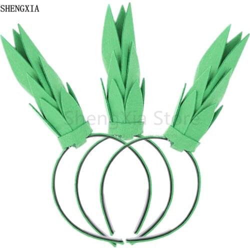 New holiday party headband headdress Halloween Irish St. Patrick Day green pineapple adult child headband