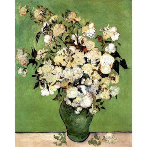Landscapes art A Vase of Roses by Vincent Van Gogh oil paintings canvas High quality hand-painted