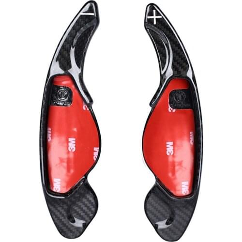Carbon Fiber Steering Wheel Shift Paddle Shifter Extension Fit For Jaguar XEL XE XFL XF XJ F-type F-Pace Accessories