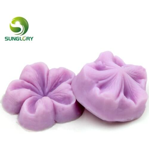 Silicone Flower Mold For Cake Decoration Flowers Fondant Mold Sugar Silicone Cake Moldes De Silicona Baking Tools Color Purple