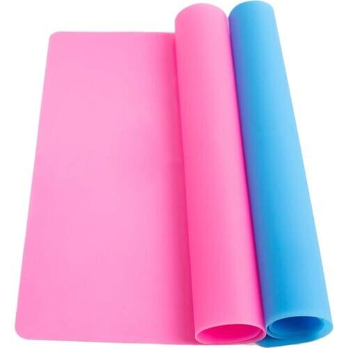 Silicone Pad 30x40cm Jewelry Making Protecting Diy Plate Mat Non Stick Pad For Resin Making Table Protector Blue Pink Color