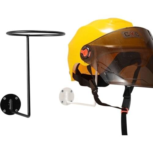 Steel Motorcycle Accessories Helmet Holder Hanger Rack Wall Mounted Hook for Coats Hats Caps Helmet Rack Black
