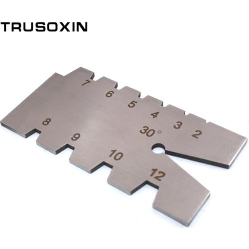 Welder Tools Stainless Steel Welding Taper Feeler Gauge Gage Stainless Steel Depth Ruler Hole Inspection For Measurement Tool