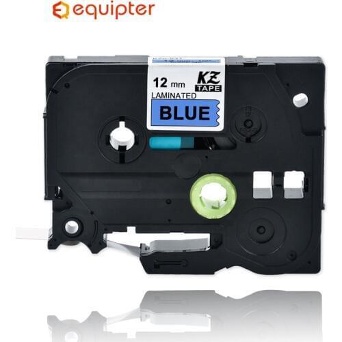 Tze531 12mm Black on blue Laminated Label Tape Compatible Brother p-touch label printers Tze-531 Tze 531 tz531 tz-531 tze tapes