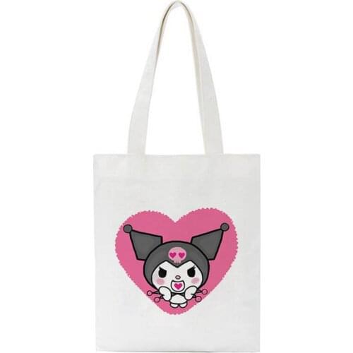 Spirited Away Faceless Print Casual Harajuku Women Large Capacity Shoulder Canvas Bag Tote Cartoon Reusable Ladies Shopping Bags