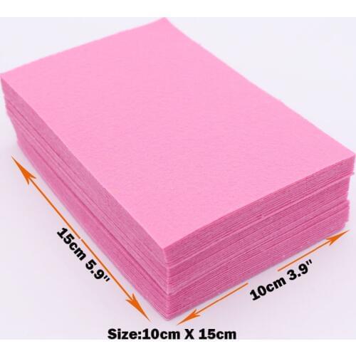 1mm Pink Hard Felt Fabric Polyester Cloth Felts Home Decoration Sewing Scrapbooking Dolls Crafts Fabrics Fieltro Feltro