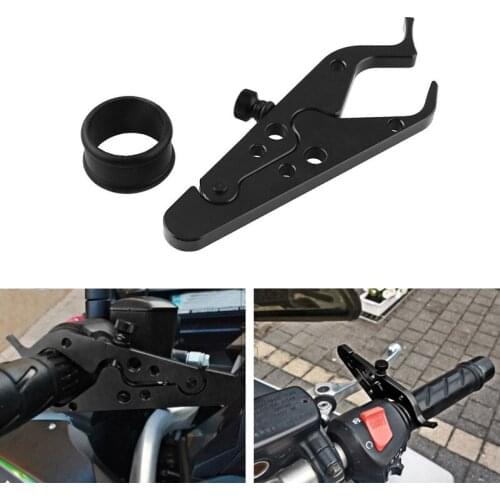 1PCS Aluminum Motorcycle Accessories with Rubber Ring Handlebar Motorcycle Throttle Lock Clip Universal Cruise Control Clamp