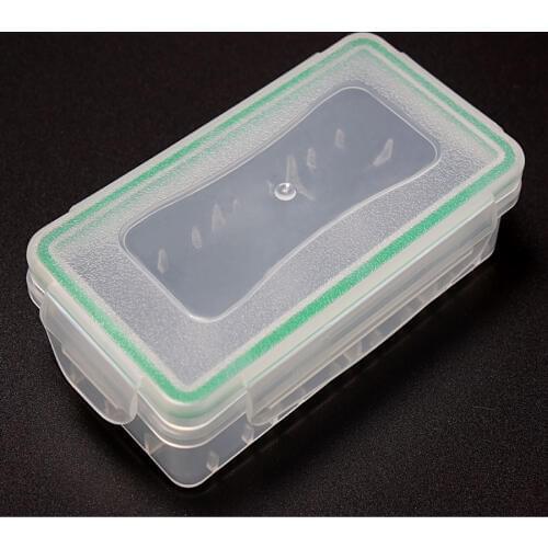 1pcs Plastic Transparent Box Portable Hard Plastic Waterproof 18650 16340 Battery Case Holder For 2*18650/4*16340 Battery