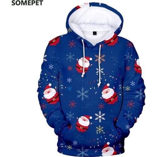 2020 Christmas Hoodies 3D Sweatshirt Happy Christmas Party Trendy Popular Men/Women Autumn Winter Casual Polluvers New fashion