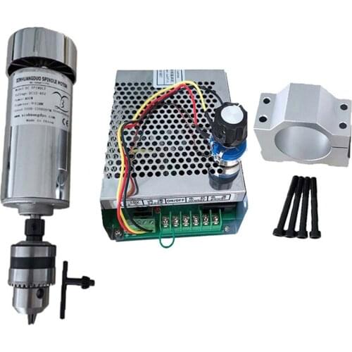 400W DC Spindle Motor 12-48V Diameter 52MM Clamp Power Supply for DIY CNC PCB Milling Machine
