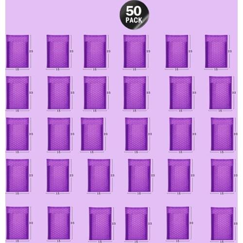 50pcs Purple Mailer Poly Bubble Padded Mailing Envelopes for Gift Packaging Self Seal Bag Bubble Black White Purple And Pink