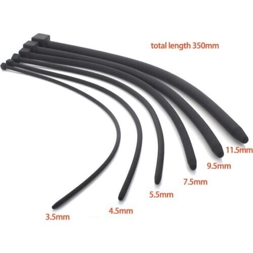 6pcs/set Silicone Penis Plug 3-11mm Sounding Urethral Plug Dilators Piercing Penis Insert Stretch Urethral Sound Sex Toy for Men