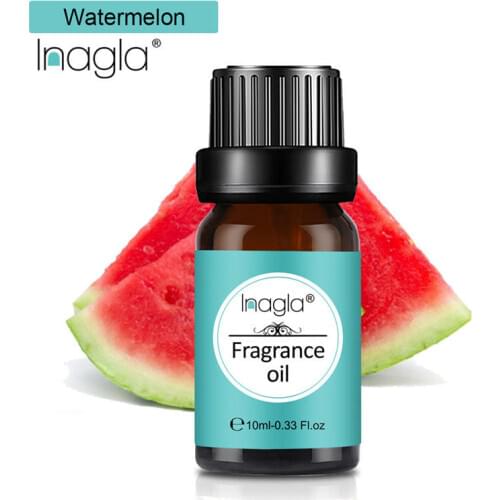Inagla Watermelon Fragrance Essential Oils 10ml Pure Plant Fruit Oil For Aromatic Aromatherapy Diffusers Cherry Amaretto Oil
