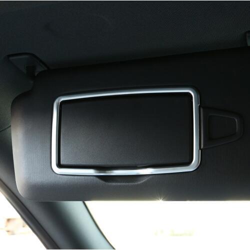 2pcs For Mercedes Benz W205 C-Class CLA 2015 2016 2017 Car Accessories ABS Matte Chrome Make Up Mirror Frame Trim