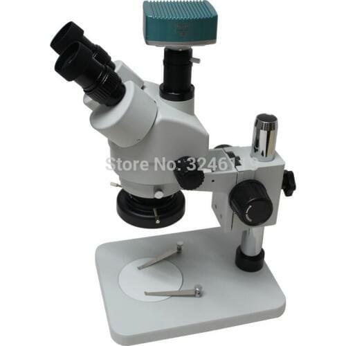 Binocular Trinocular Stereo Microscope 7X-90X Continuous Zoom Magnification+CE ISO 1080P 60FPS HDMI USB Industrial Video Camera