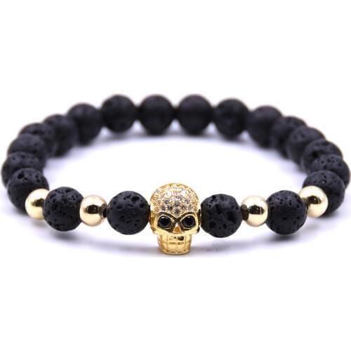 ASHMITA 2019 Rose Gold Taro Natural Stone Bracelet Man Fashion Women Gift For Bracelets