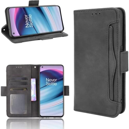 For OnePlus Nord CE 5G Case Premium Leather Wallet Leather Flip Multi-card slot Cover For OnePlus Nord Core Edition 5G Case