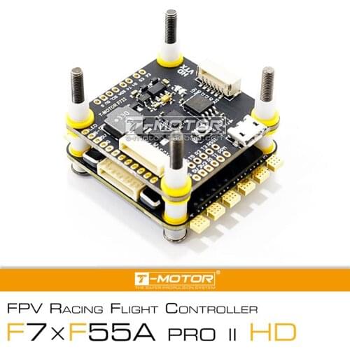 T-MOTOR NEW F7 HD & F55A PRO II Fly Tower F7 Flight Controller HD version 6S 4 In 1 ESC for FPV Racing Drone