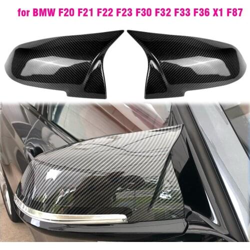 For BMW 1 2 3 4 Series 220i 328i 420i F20 F21 F22 F23 F30 F32 F33 F36 X1 Carbon Fiber Side Rearview Mirror Cover Cap