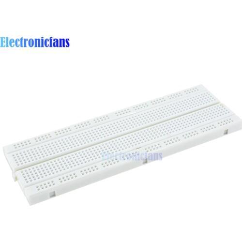 MB102 MB-102 MB 102 Solderless PCB Breadboard 830 Tie Points White For Arduino Shield Test Develop DIY Starter KIT