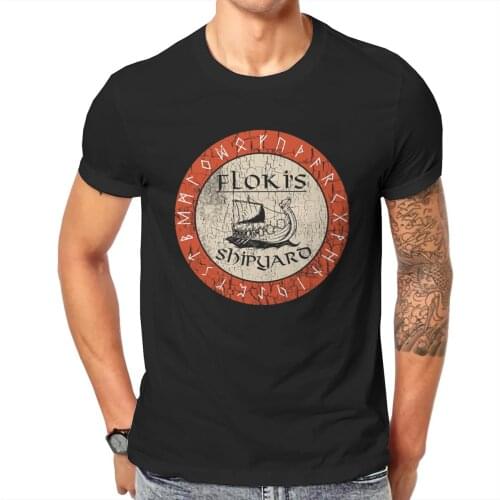 Men Flokis Shipyard Kattegat Vikings Viking 1 Anime Ragnar Viking Cool Graphic Classic Graphic Tees
