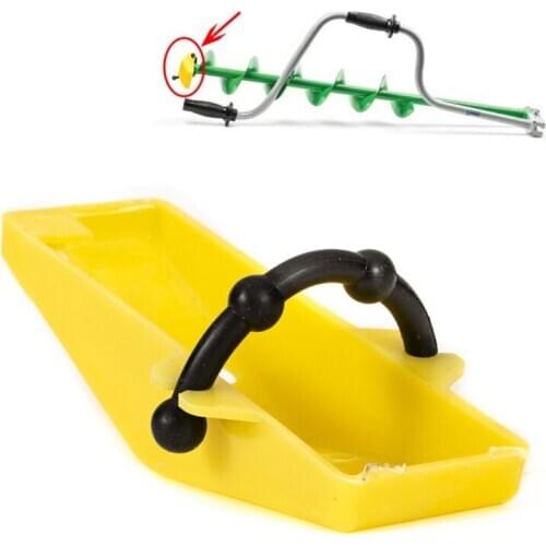 Winter Ice Fishing Essential Tools Hand Spiral Drilling Ice Drill Power Head Cover Protect Tools