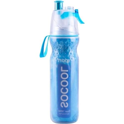 New 500ML 3 Color Solid Plastic Spray Cool Summer Sport Water Bottle Portable Climbing Outdoor Bike Water Bottles Dropshipping