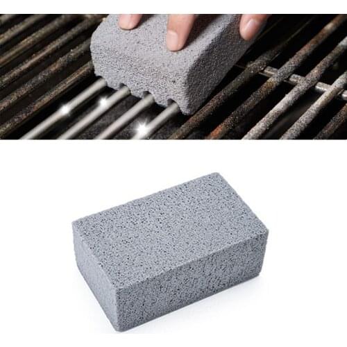 2022 New Cleaning Brush Grill Cleaning Brick Gray Pumice Stone De-Scaling Cleaning Block for BBQ Racks Flat Top Cookers Pool