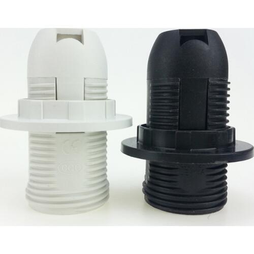 E27/E14 Card type Full tooth Lamp head plastic Screw Lamp head CE/CQC Insulation Materials Safe and reliable