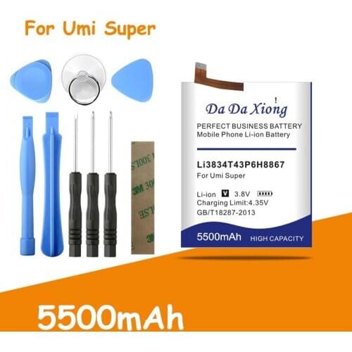 Full Protection And Safety 5500mAh Li3834T43P6H8867 Battery for Umi Super Battery for Umi Super Phone battery