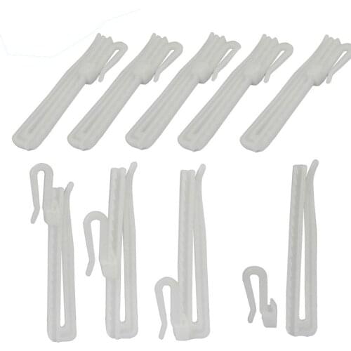 Adjustable hook Ring Window White Plastic Curtain Hook Curtain Hanging Hooks For Home Curtain Shower Curtain Plastic Clip Hooks
