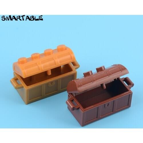 Smartable Treasure Chest with Lid Building Block MOC Part Toys For Kids Educational Professional Compatible 4738+4739 10pcs/Set