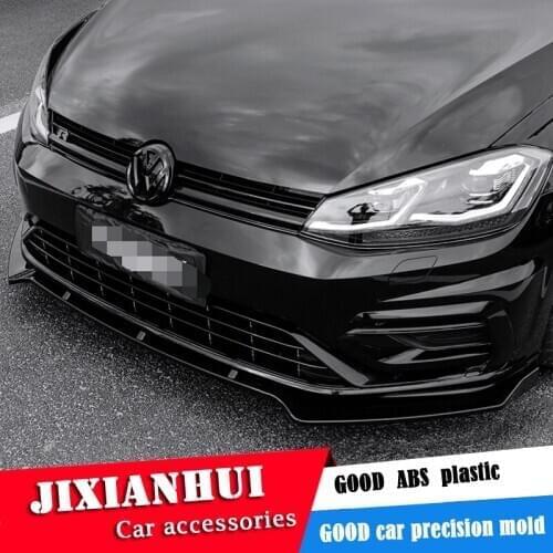 For Volkswagen GOLF 7.5 Body kit spoiler 2014-2018 For GOLF T ABS Rear lip rear spoiler front Bumper Diffuser Bumpers Protector