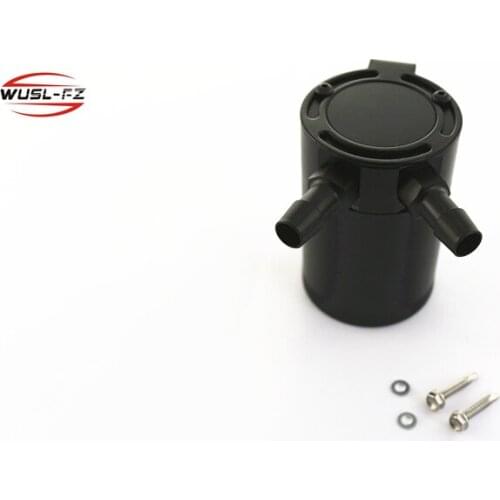 Universal Compact Baffled 2-Port Aluminum Oil Catch Can Reservoir Tank Reservoir Turbo Oil Catch can