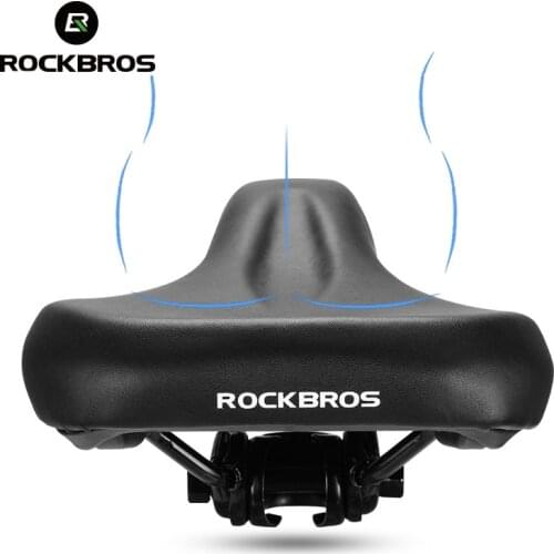 ROCKBROS Soft Comfortable Bicycle Saddle Anti-shock Thicken Widen Bike Cushion Bicycle Part MTB Saddle Cycling Bike Seat